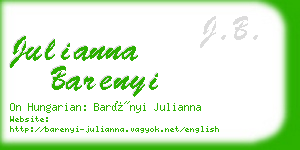 julianna barenyi business card